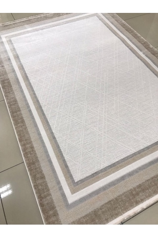 Padişah Halı Eternity 78676 070 Serisi Akrilik Salon Oturma Odası Halısı Kahve - Krem