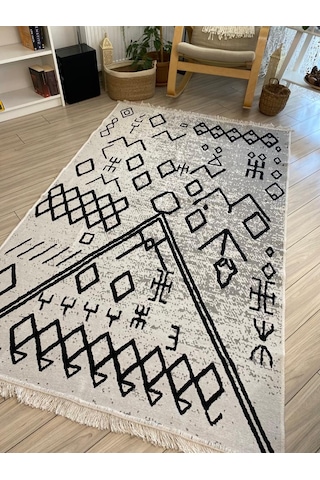 Kilim Çift Taraflı Pamuk Dokuma İskandinav Kilim