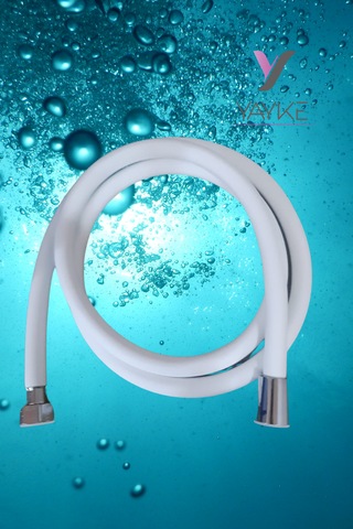 Yayke Yumuşak Silikon Duş Hortumu Kırılmaz Kopmaz Beyaz