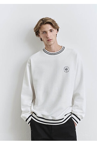 Mavi Kırık Beyaz Erkek Sweatshirt M0s10378-70057 Kırık Beyaz