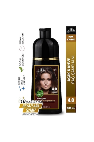 Jaja Vitamin İçerikli Saç Pigment Şampuanı Unisex 300 Ml 4.0 Açık Kahve Tüm Saçlar