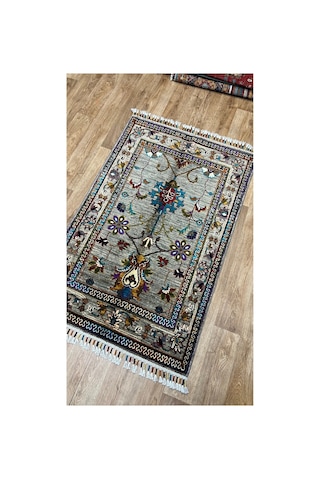 El Dokuma Afghan Halısı Bej