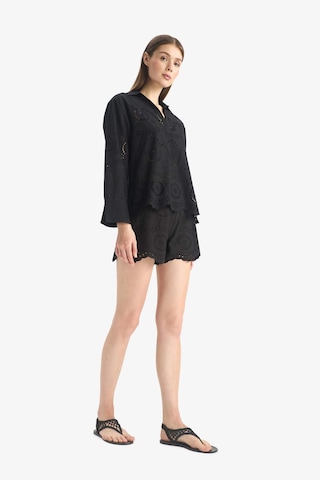 Defacto Regular Fit Brode Plaj Şortu-fall İn Love E0599ax25smbk27 Siyah