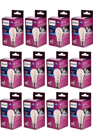 Phılıps Mycare Led Ampul Beyaz 8w 6500k E27 12 Li