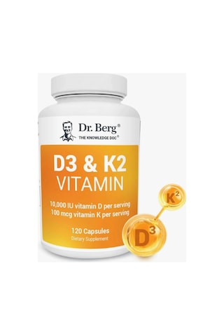 Dr. Berg Vitamin D3 K2 120 Kapsül