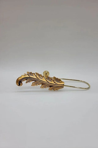 Fon Perde Toplayıcı Yaprak Renso 2 Adet 1sağ-1sol Gold