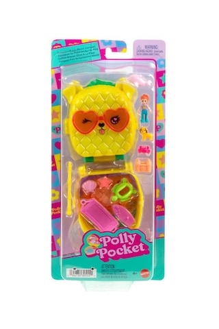 Polly Pocket - Ananas Köpekçik Plajı Mini Oyun Seti