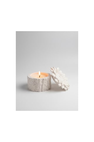 Rustic Ayçiçeği Kapaklı Tealight Mumluk, Özel Hediyelik Beyaz