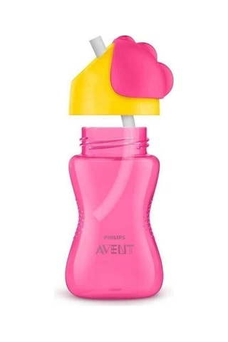 Philips Avent Desenli Pipetli Bardak 300 Ml Kız 12M+ Pembe