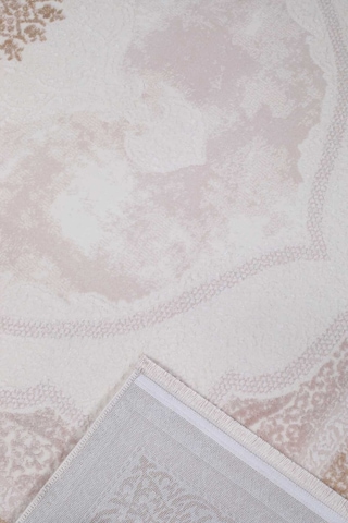 Voyage %100 Akrilik Yumuşak Dokulu Halı Kilim Salon Mutfak Koridor Yolluk Dokuma Makine Halısı Ac-208 Vizon