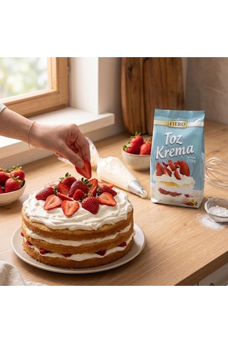 Fiero Pastacılık Tozu Toz Krema & Patiseri 1 Kg 10 Adet