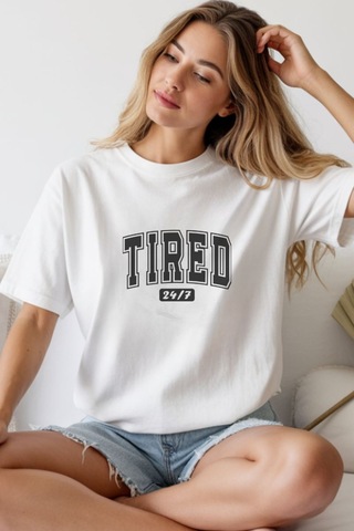 Vinevesta Unisex Oversize 24/1 Penye Dtf Baskılı Tişört - Dtf262 Çok Renkli