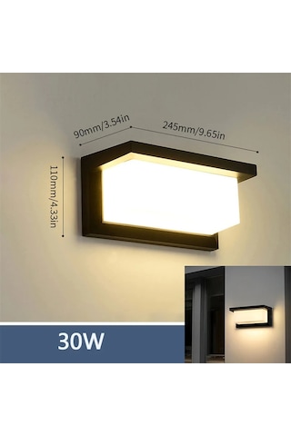 Liangmei Led Dış Duvar Işık Su Geçirmez Ip66 Hareket Sensörü Led Ahşap