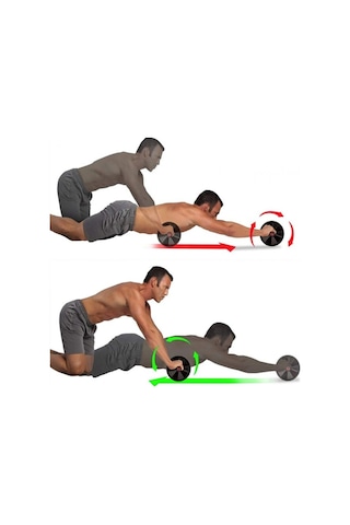 Tekerlekli Vücut Egzersiz Spor Aleti Ab Wheel