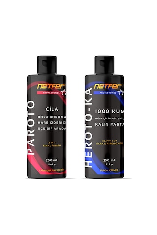 Netfer 2'li Kalın Pasta Cila Set - 2x250 Ml