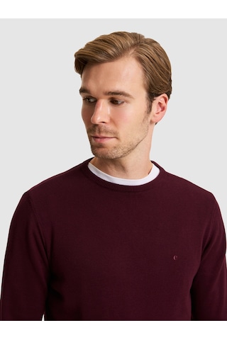 Cacharel Erkek Bordo Kazak /triko 50257379-vr014 Kırmızı
