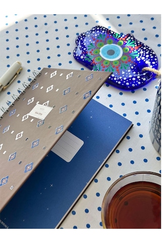 Victoria's Journals Spiralli Sert Kapak 17x24 96 Yaprak Çizgili Defter 123-0071 Kahverengi