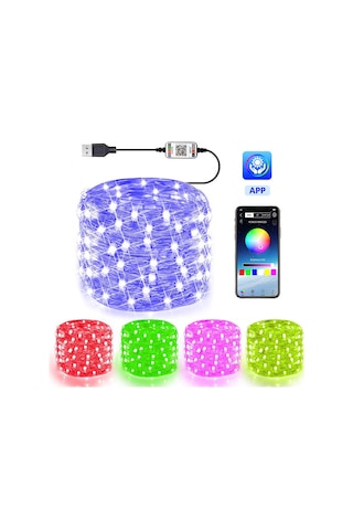 Dize Işıklar Usb İle Güçlendirilmiş Değişen Pırıltı Çok Renkli