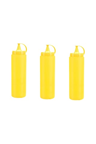 Mayonez Sos Şişesi - 1000ml Dev Boy Sarı 3 Adet 1247956
