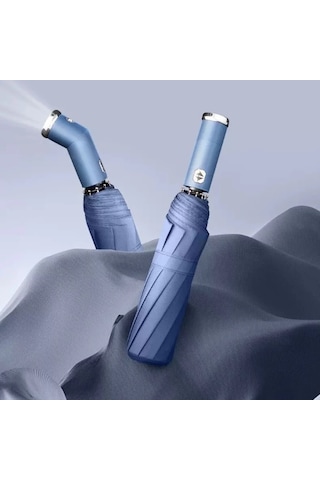 Mavi El Fenerli Şemsiye Çok Renkli