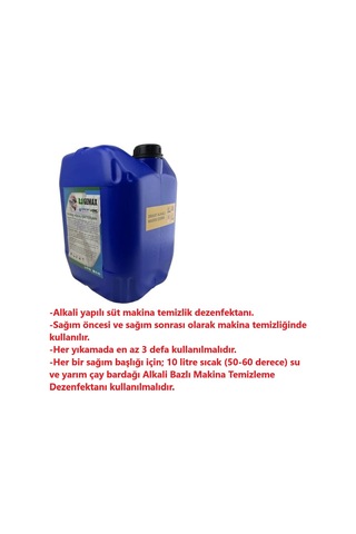 Süt Sağım Makina Temizlik Dezenfektan Alkali - 20 Litre