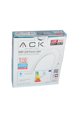 Ack İç Mekan Sıva Altı Panel Led Armatür (220V - 6W)(Beyaz) Diğer
