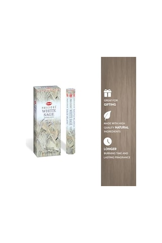 Weisser Adaçayı 100 Tütsü Çubuğu 5 X 20 Stick Paket Acı Kahverengi