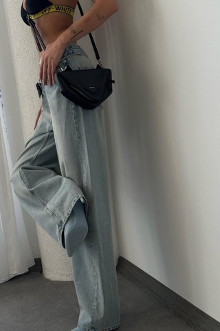 Lacarino 7588 E.w.leg Kadın Jean Pantolon Yeşil Tint