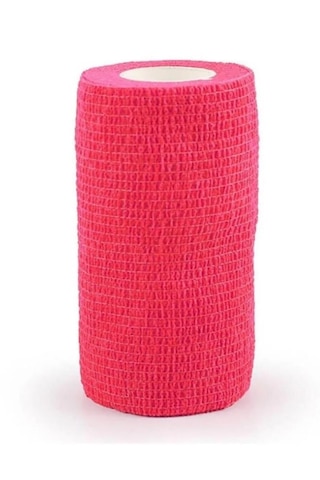 Dedeks Elastik Yapışkanlı Coban Renkli Bandaj 10 Cm X 4,5 Mt Kırmızı