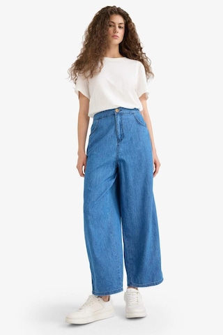 DeFacto Culotte Beli Lastikli Kısa Paça Bilek Boy Jean Pantolon E3041AX25SMNM34
