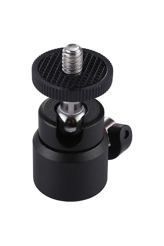 Puluz 1/4 İnç Kilitli Vidalı Metal Tripod Bilyalı Kafa Adaptörü