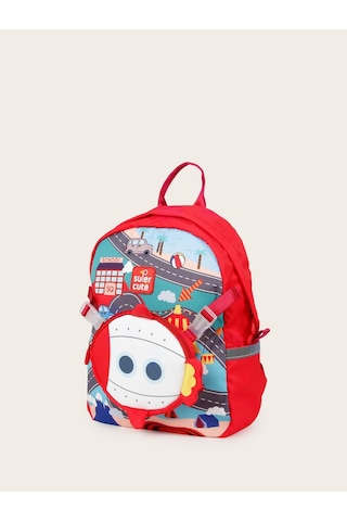 Supercute Two İn One Sırt Çantası - Rocket - Kırmızı