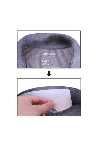 Springsun Yenilebilir Yaka Koruyucu Bant - Ter Emici, Yapışkanlı, Kirlenmeyi Önler Beyaz