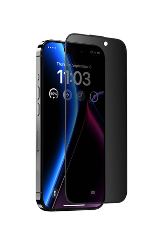 Vendas Apple Uyumlu iPhone 15 Pro Max Exclusive V-pro Privacy Hayalet Tempered Cam Ekran Koruyucu