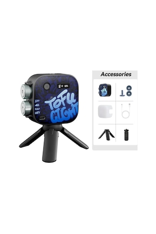 Photoolex Black Samurai Tofu Rgb Led Video Işığı - Tofu-bs