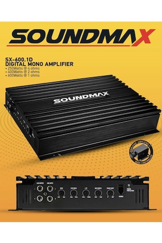 Soundmax Mono Amfi - Soundmax Sx-600.1d Bass Anfisi - 600rms