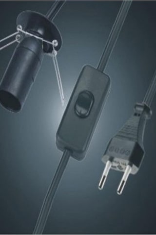 Bundera Tuz Lambası Kablosu 1,5 Metre Açma Kapama Düğmeli Anahtarlı Himalaya Kaya Tuzu Kablo 10 Watt Ampul Genel