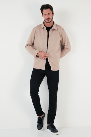 Buratti Fitilli Çıtçıtlı Relaxed Fit Erkek Gömlek 5905510 Vizon