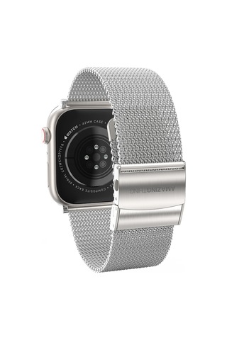 Watch 40mm Amazingthing Titan Metal Hasır Kordon Gümüş