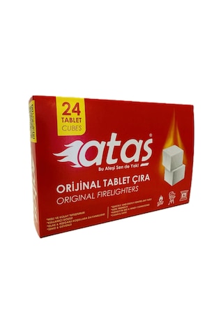 Ataş Mangal Kömür Tutuşturucu Tablet Çıra 24 Pcs