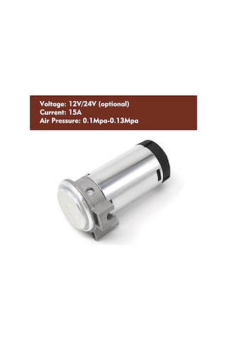 Mufunye 24v Gümüş Plastik Hava Kompresörü - Yüksek Sesli Halka Sistemi, Kamyon/tır/motosiklet Uyumu, Korozyon Direnci, Uzun Ömürlü