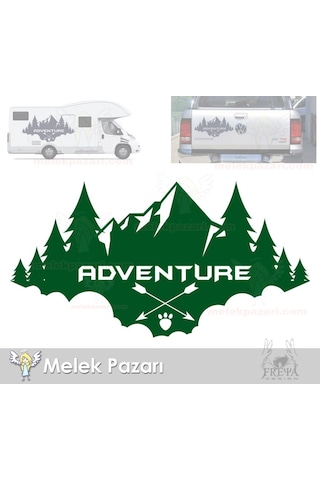 Macera, Adventure Kamp, Karavan, Off Road Sticker