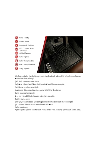 Rizline Mazda 3 3d Havuzlu Paspas 2003 / 2009 Rizline 8622578001904