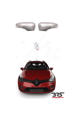 Renault Clio 4 Uyumlu 2012-2018 Krom Ayna Kapağı 2 Parça Paslanmaz Çelik