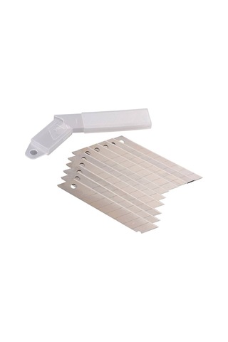 Maket Bıçağı - Falçata Ağzı - Yedeği Kalın 18mm - 10 Adet Evimdeyokyok