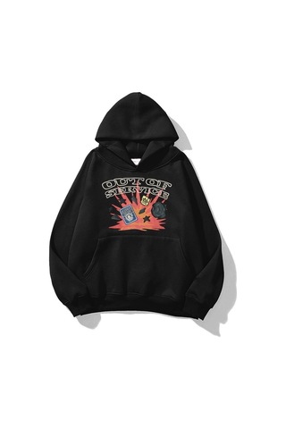 Tarzsokak Unisex Out Of Service Sweatshirt Siyah