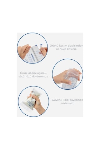 Ultra Koruyucu Süt Saklama Poşetleri, 25 Adet Bpa İçermeyen Pratik Kullanım