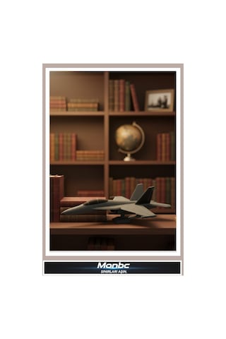 Monbc F-18 Jet Uçak Maketi 3d Tasarım Dekoratif Biblo, Hediyelik Ve Ev Ofis İçin Şık Aksesuar