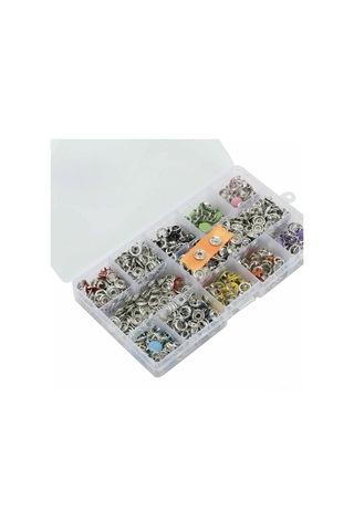 Dofolink 9.5mm 10 Renk 200 Adet Somunlu Tıkama Aracı Seti - El Presi Ünitesi Ve Depolama Kutusu Çok Renkli