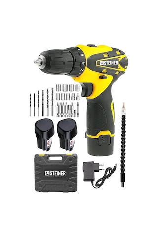 Steiner Alman 32 V Darbesiz Metal Şanzıman Çift Akülü Şarjlı Vida